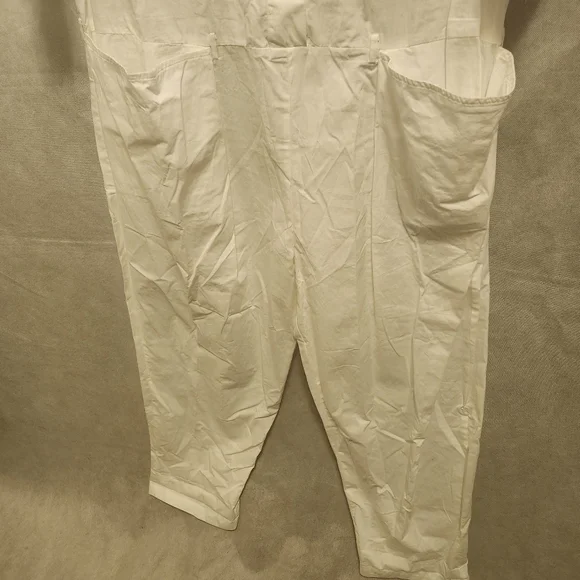 Free People Free-est Feels So Right Cotton Jumpsuit in Ivory - Picture 5 of 6